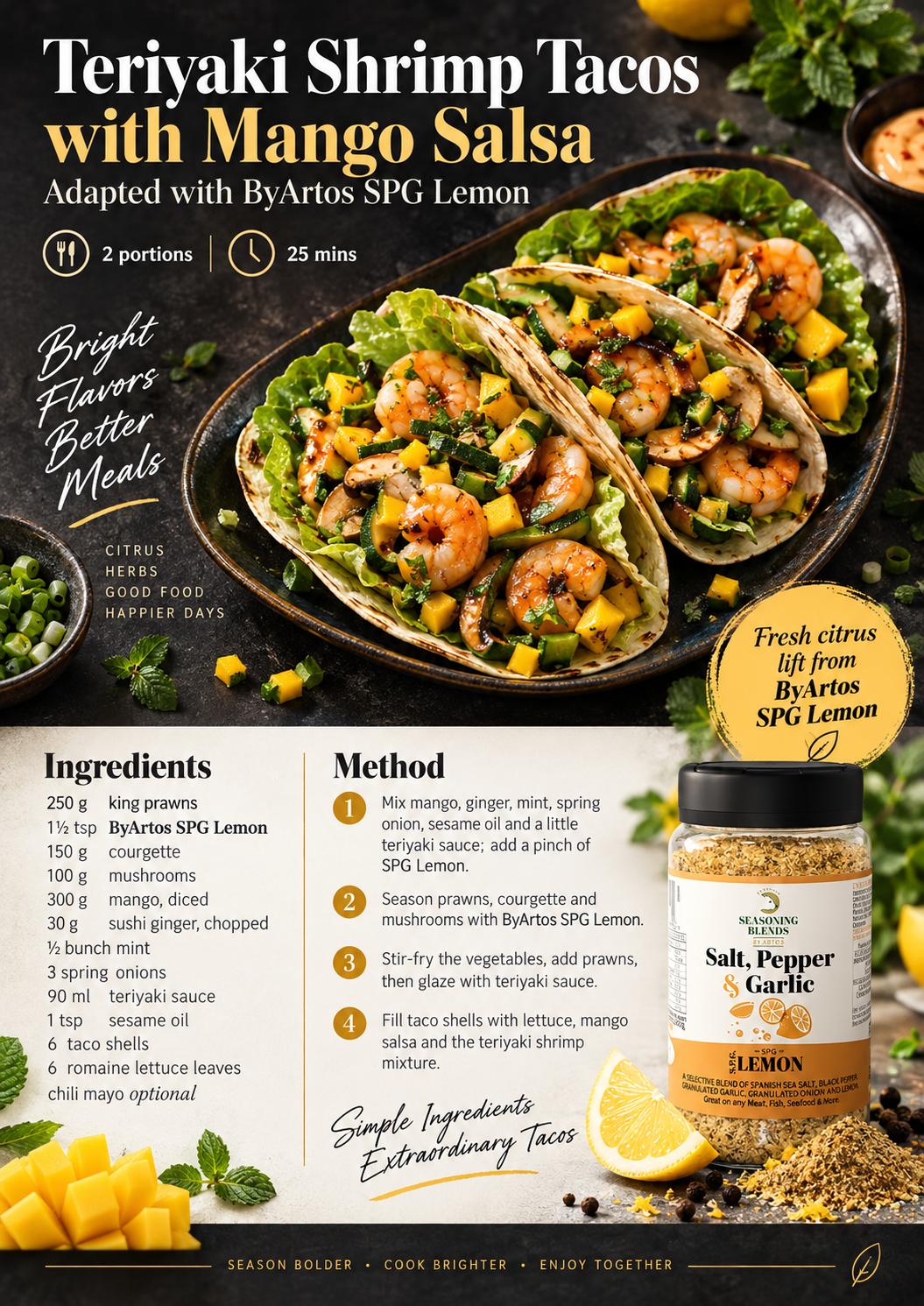 Teriyaki Shrimp Tacos