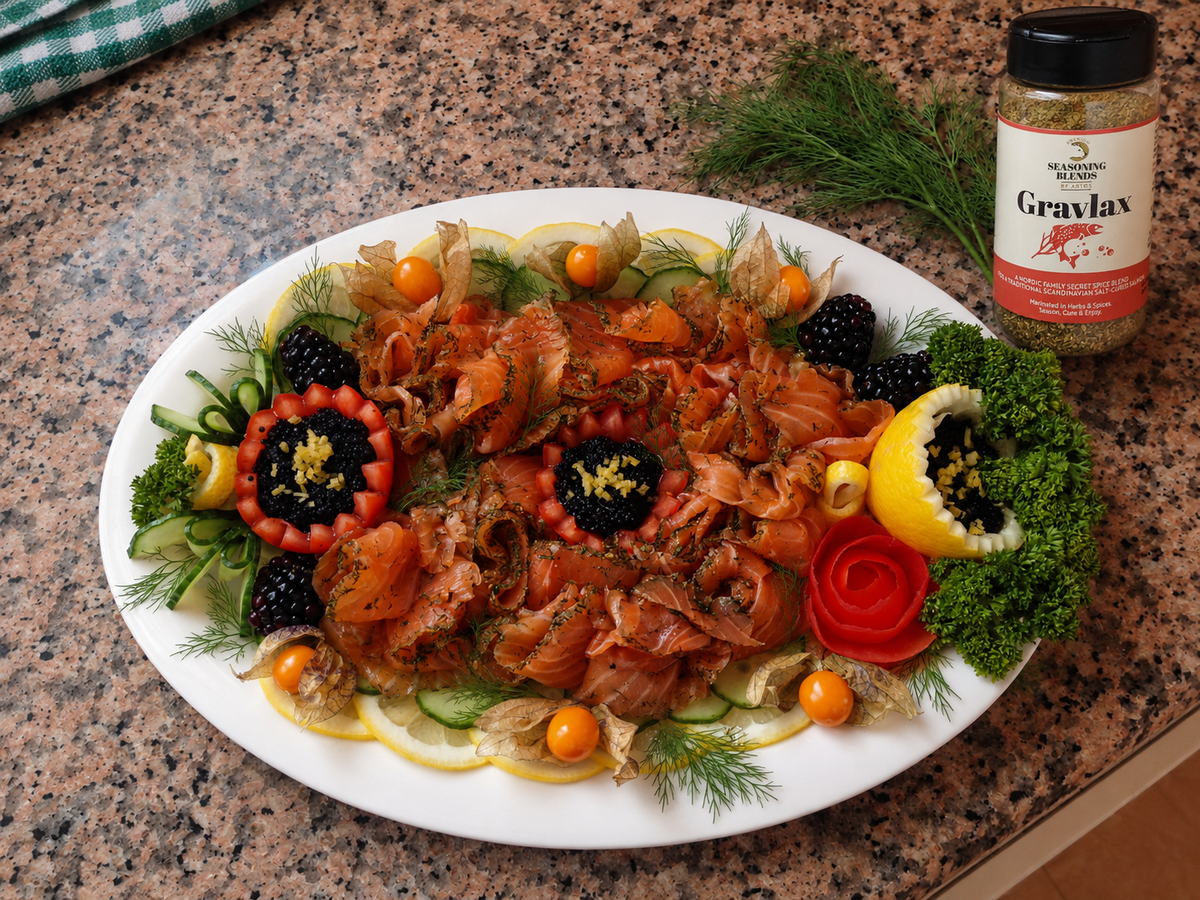Especias para gravlax casero bien equilibradas