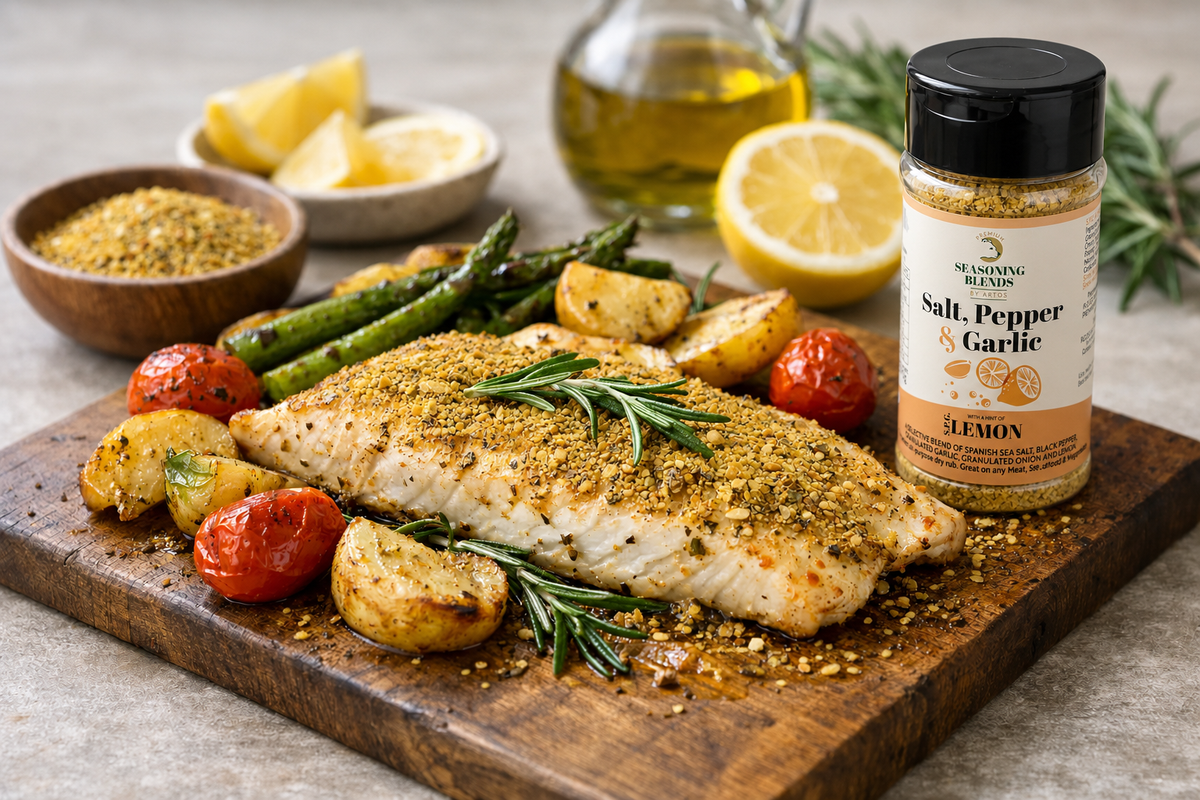 Mezcla para pescado al horno con sabor y equilibrio