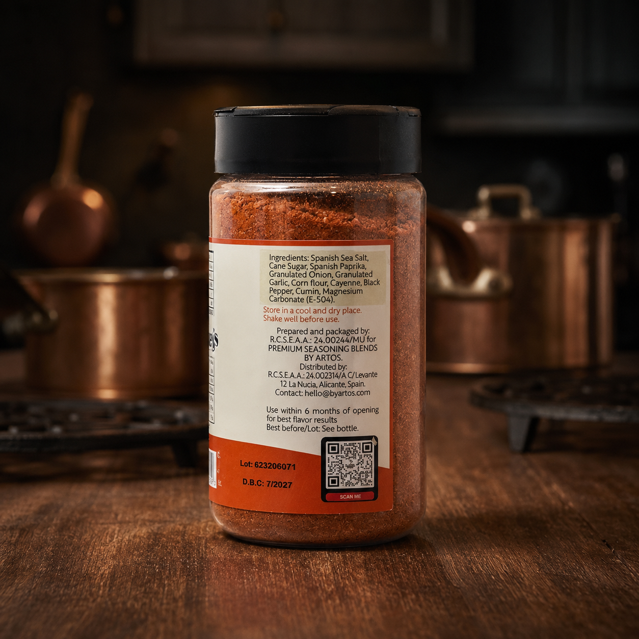 Chili, Paprika, Ajo y Sal